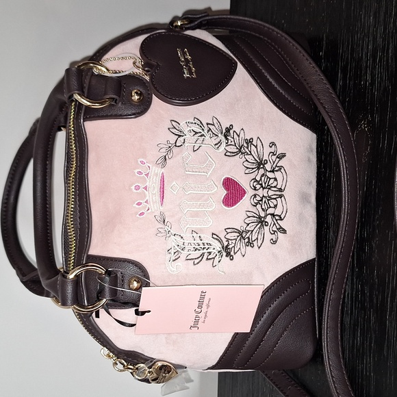 NWT Juicy Couture Pink Diamond Heritage Sachel Purse - Picture 2 of 11
